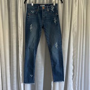 Loft Embroidered Modern Skinny Jeans